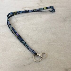 Vera Bradley Blue and Green Patterned Lanyard
